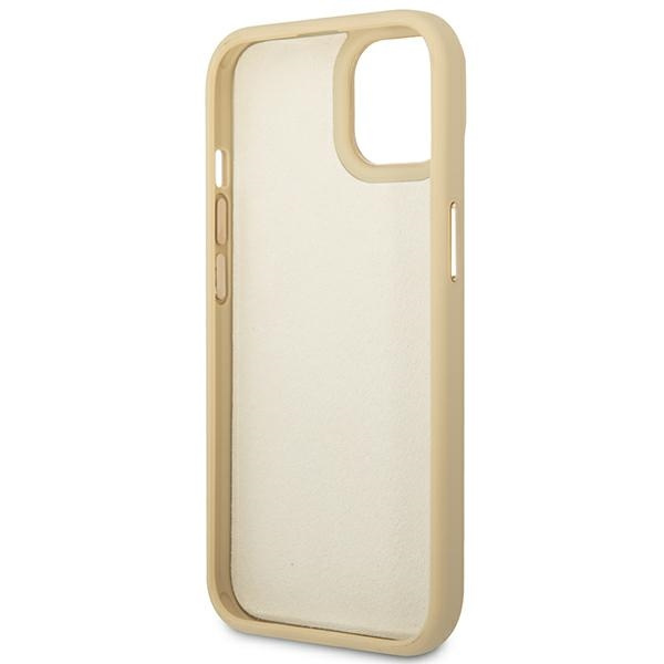 Hülle GUESS Apple iPhone 14 Plus Kroko Kollektion Gold Hartcase