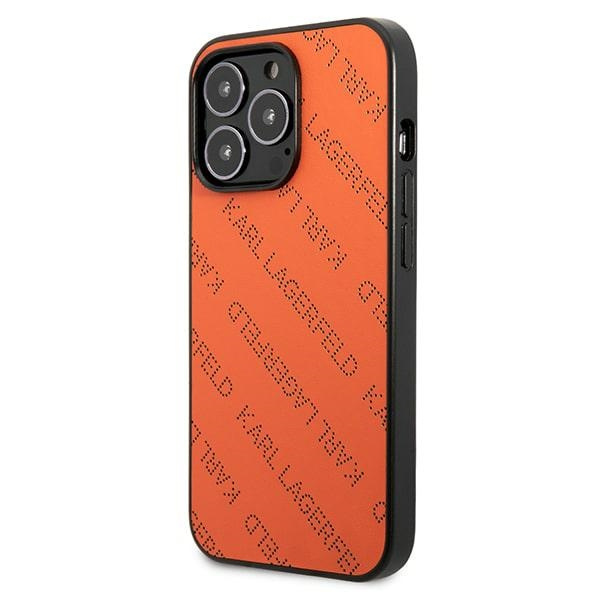 Karl Lagerfeld KLHCP13LPTLO iPhone 13 Pro / 13 6.1" hartcase orange/orange Perforiert Allover