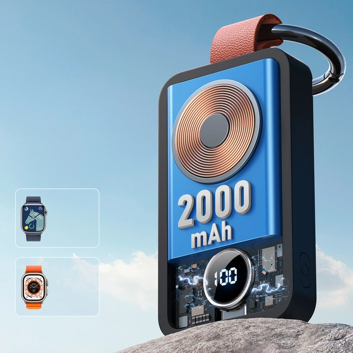 Joyroom JR-WQW01 kabellose Powerbank 2000 mAh 3 W für Apple Watch – Schwarz