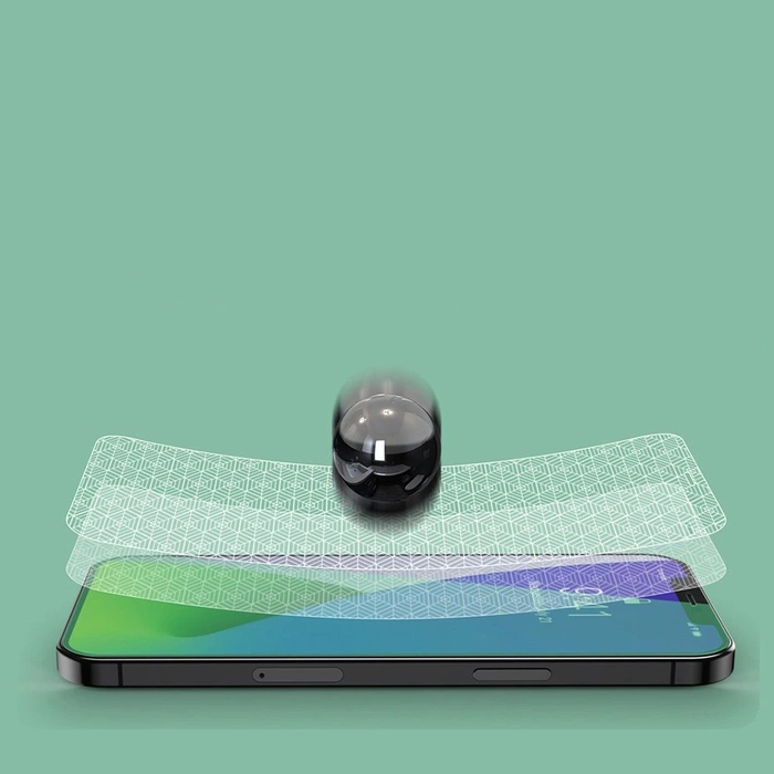 [APRÈS RETOUR] Baseus 2x 0,15mm verre trempé vert avec filtre anti-lumière bleue iPhone 12 mini (SGAPIPH54N-LP02)