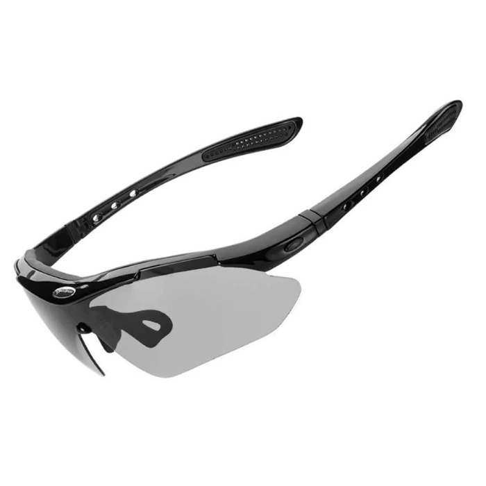 Lunettes de vélo photochromiques UV400 Rockbros 10143 noires