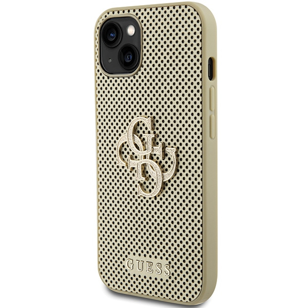 Guess GUHCP15SPSP4LGD iPhone 15 6.1" oro/oro durocase Perforado 4G Glitter
