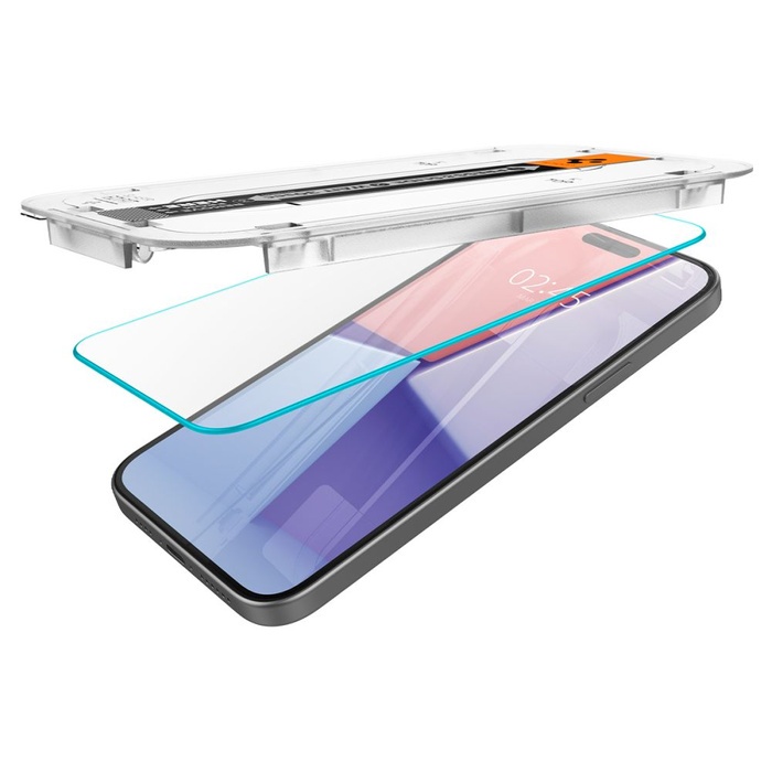 Vidrio Templado Spigen Glas.tr "ez Fit" iPhone 15 Transparente