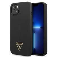 Case GUESS Apple iPhone 13 Mini Silicone Triangle Black Hardcase