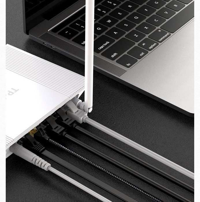 Ugreen cable câble réseau internet Ethernet patchcord RJ45 Cat 6 UTP 1000Mbps 20m noir (20166)