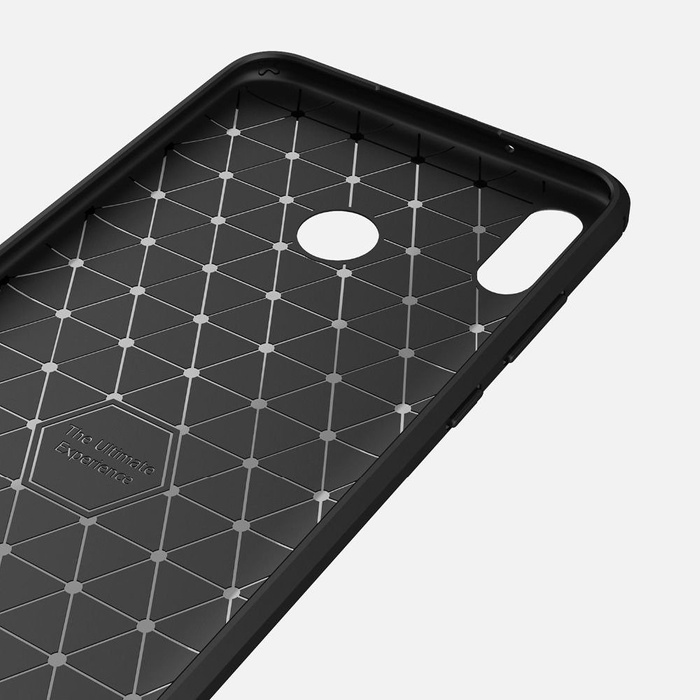 Cover Cover Huawei P Smart 2019 Carbon Silicone nero