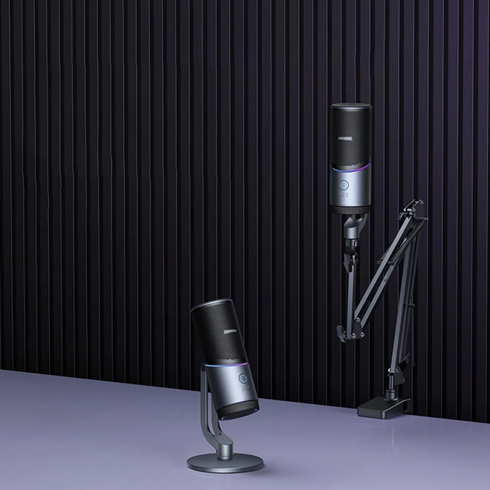 Ugreen CM769 Desktop Microphone with USB-A, RGB LED - Silver