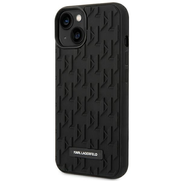 Hülle Karl Lagerfeld iPhone 14 Plus 6.7" hartcase schwarz/schwarz 3D Monogram