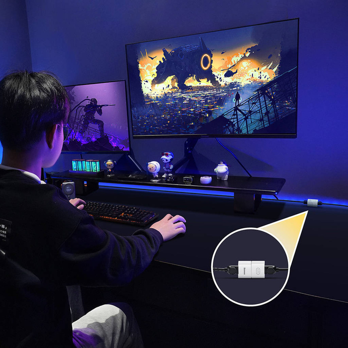 Coupleur réseau Ethernet RJ-45 câble connecteur Baseus AirJoy Series 10 pcs - blanc