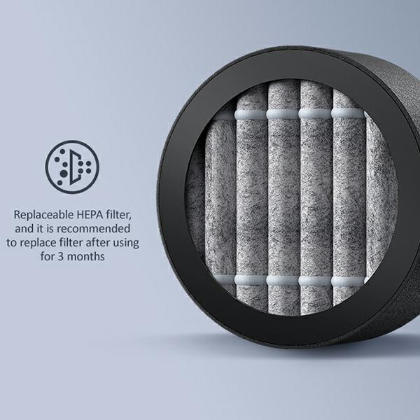 USAMS Přenosný ionizátor vzduchu Anion Pm2.5 ZB181JHQ01 US-ZB181 Black