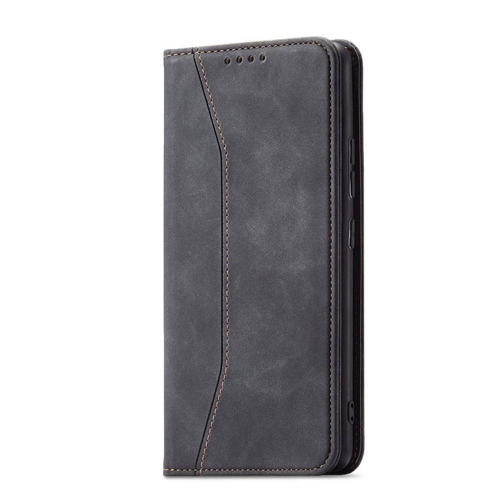 Magnet Fancy Case für Samsung Galaxy S23 Ultra Flip Cover Wallet Stand schwarz
