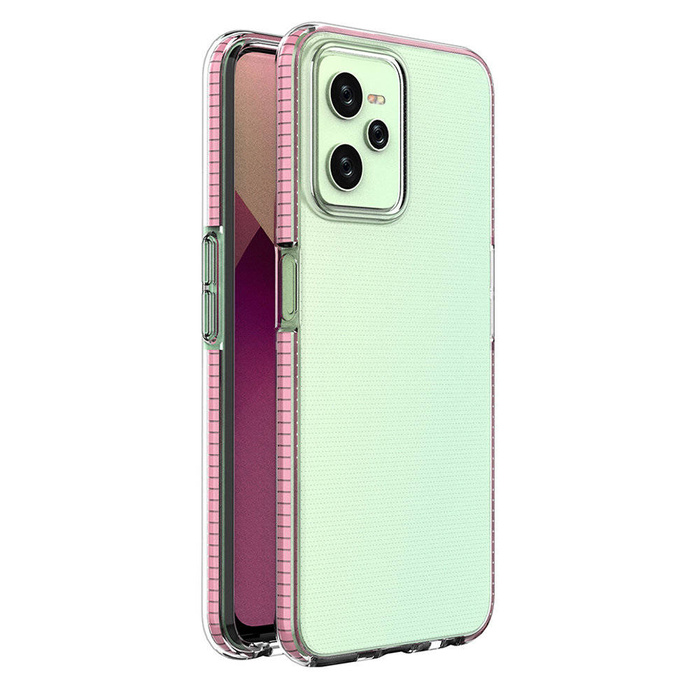 Spring Case obal Realme C35 silikonový kryt s rámečkem bright pink