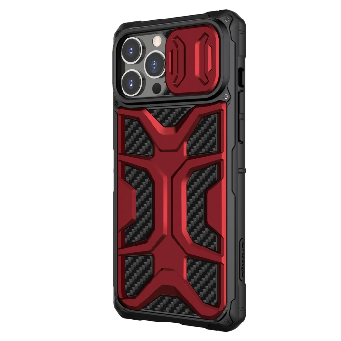 Etui Nillkin Adventurer Case etui do iPhone 13 Pro pancerny pokrowiec z osłoną na aparat czerwony