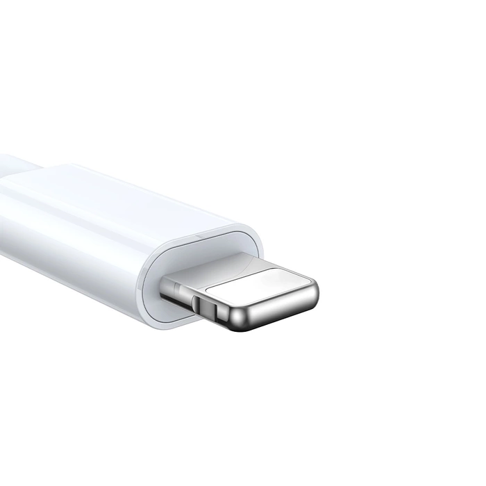 Joyroom S-IW007 Câble 3-en-1 Chargeur magnétique USB-A - Lightning 1,2m - blanc
