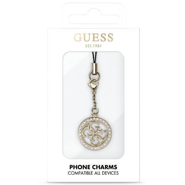 Pendentif Guess GUCPM4DRD Strap téléphone 4G Rhinestone Charm