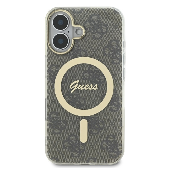 Guess GUHMP16SH4STW iPhone 16 6.1" brązowy/brown hardcase IML 4G MagSafe