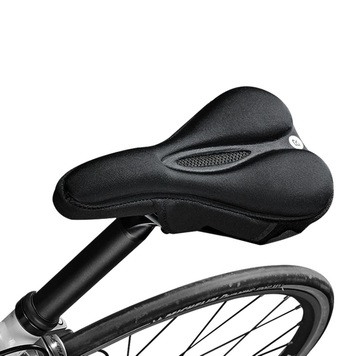 Coprisedile per bicicletta in gel di silicone Rockbros LF047-S taglia M - nero