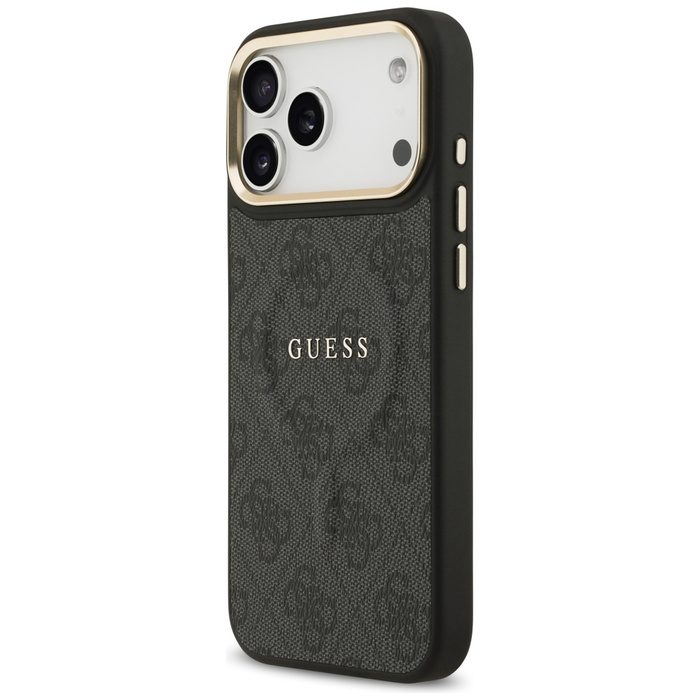 Etui Guess 4G PU Classic Logo MagSafe do iPhone 17 Pro Max czarny
