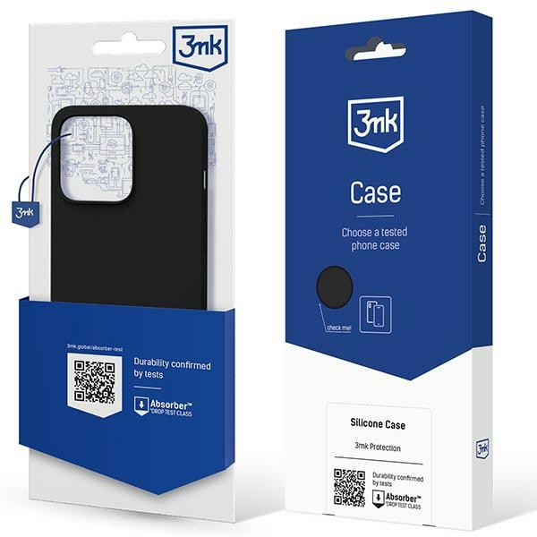 3mk Silicone Case iPhone 13 mini 5,4" nero/nero