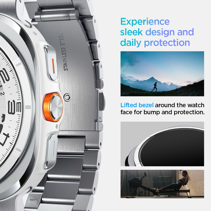 Bracelet Spigen Galaxy Watch MODERN FIT BAND SAMSUNG ULTRA (47 MM) SILVER