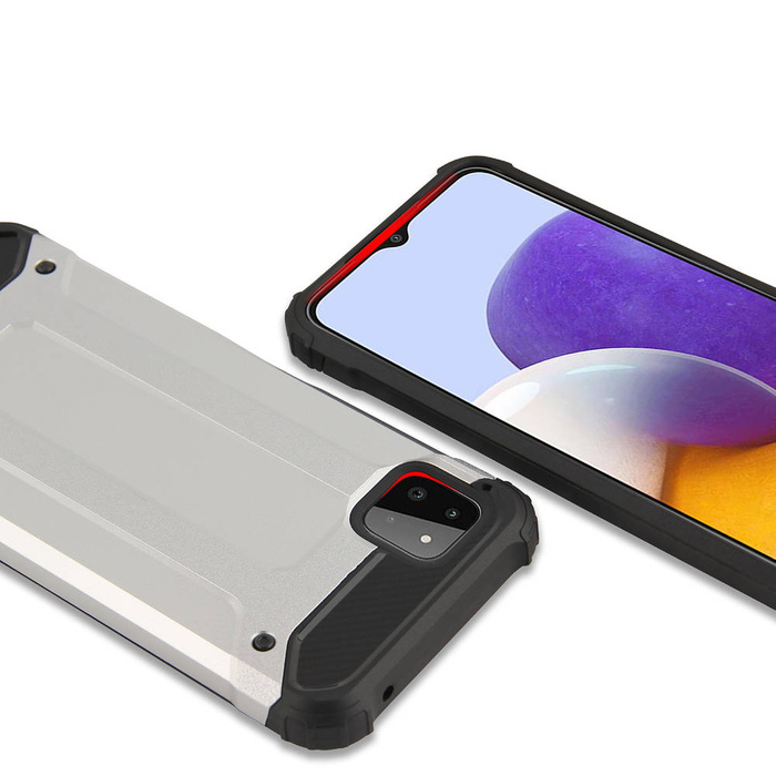 Hybrid Armor pancéřovaný hybridní pouzdro kryt Samsung Galaxy A22 5G černý