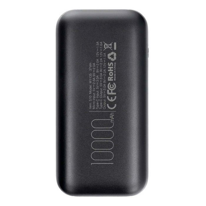 Powerbank Veger S10 (W1135) PD QC3.0 3A 20W 10000 mAh black