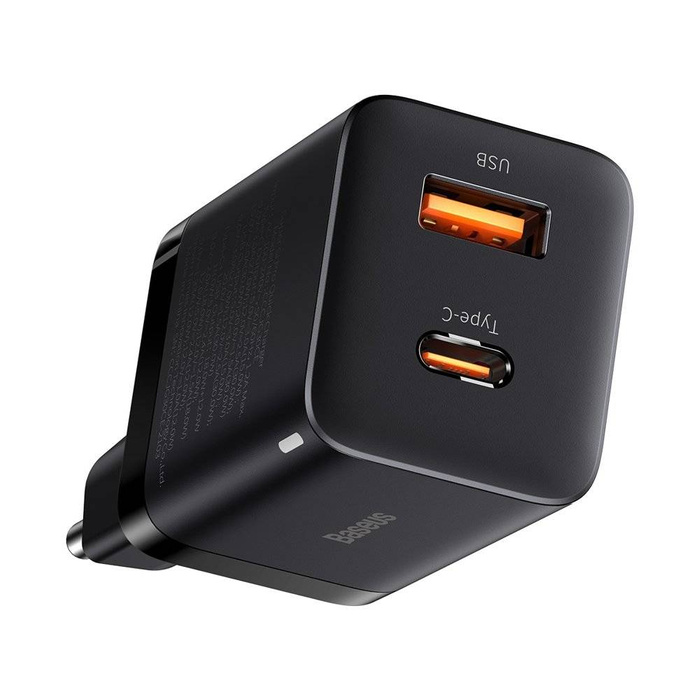 Baseus Super Pro Schnellladegerät USB / USB Typ C 30W Power Delivery Quick Charge schwarz (CCSUPP-E01)