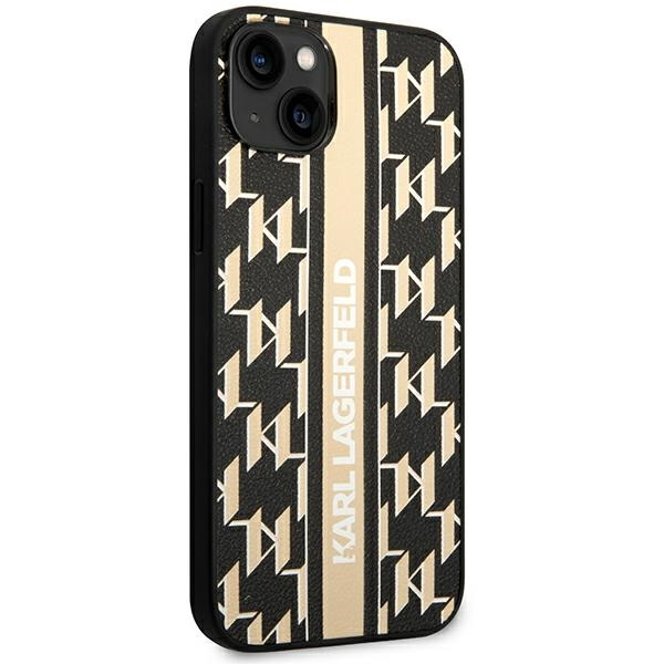 Karl Lagerfeld KLHCP14MPGKLSKW iPhone 14 Plus 6.7" hardcase brown/brown Monogram Stripe