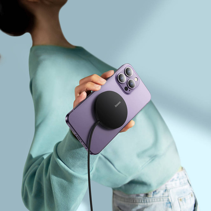 Baseus Simple Mini3 Induktionsladegerät MagSafe 15W schwarz