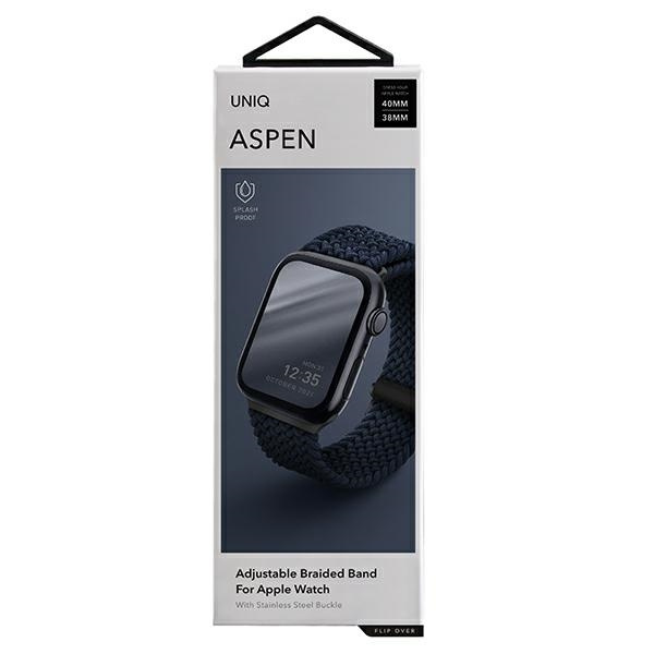 Apple Watch Uniq Aspen 40/38 / 41mm Azul trenzado / azul oxford