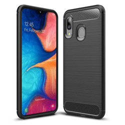 Telefontok Samsung Galaxy A20 Carbon szilikon borítás