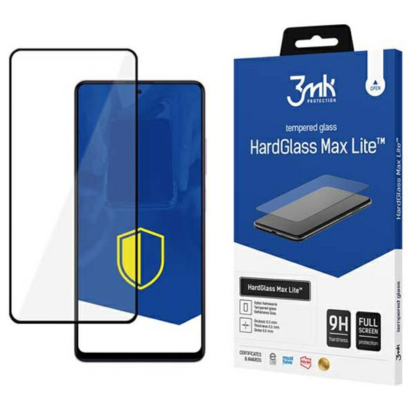 3mk HardGlass Max Lite Xiaomi Redmi Note 12 Pro, černá/černá Fullscreen Glass Lite