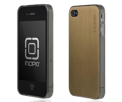 Pouzdro iPhone 4 4S INCIPIO Le Deux Kovový zlatý kryt