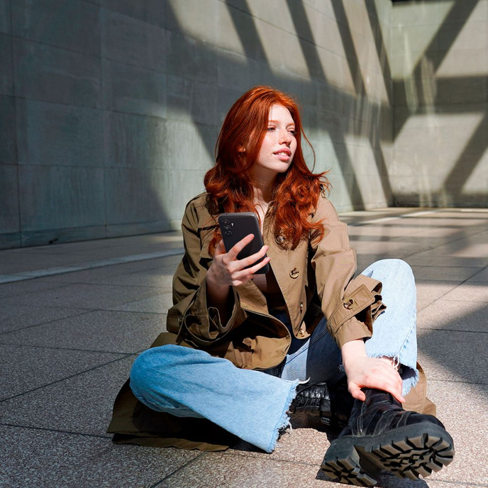 Hülle Spigen Liquid Air Galaxy A54 554 5G MATTE Schwarz