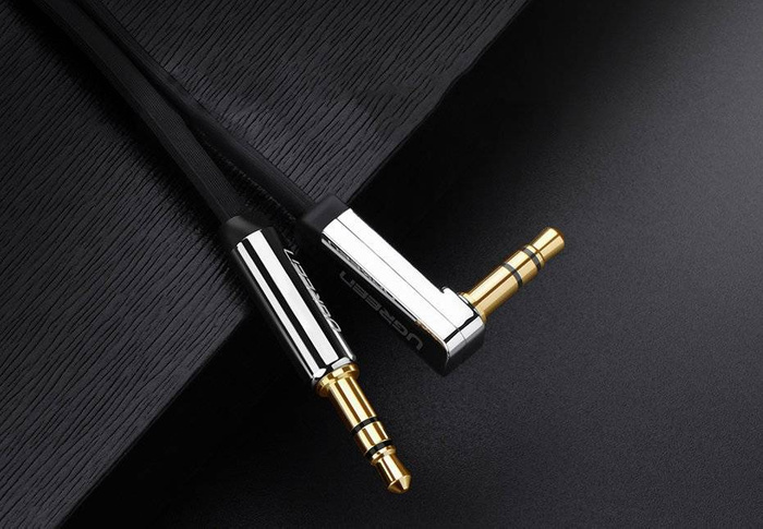 Ugreen AUX-Audiokabel 3,5 mm Miniklinke 0,5 m schwarz (AV119 10596)