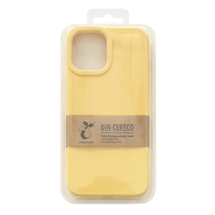 Eco Case coque to iPhone 12 Pro silikonouveau case cover to téléphone yellow