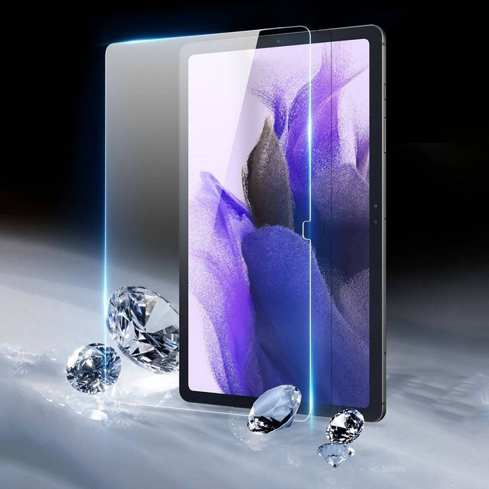 Dux Ducis Tempered Glass 9H Panzerglas für Samsung Galaxy Tab S7+ (S7 Plus) / Tab S7 FE / Tab S8+ (S8 Plus) transparent (hüllenfreundlich)
