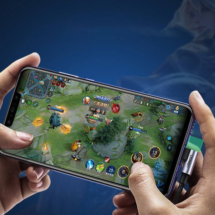 Ugreen Câble USB - USB Type C Quick Charge 3.0 QC3.0 3 A 1 m gris (US176 20856)