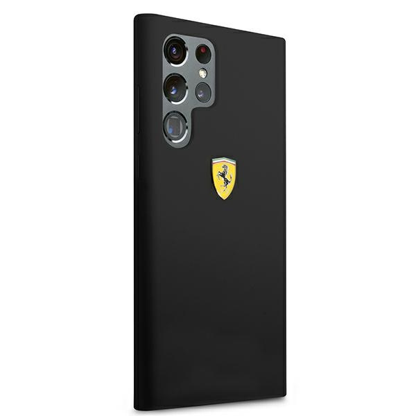 Pouzdro FERRARI Samsung Galaxy S22 Ultra On Track Silicone Black Hardcase