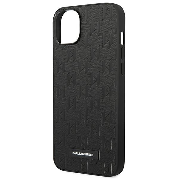 Karl Lagerfeld KLHCP14MSAKLHPK iPhone 14 Plus 6.7" hardcase black/black Saffiano Mono Metal Logo