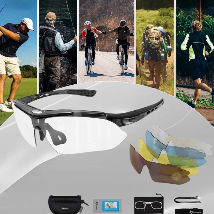 Lunettes de vélo polarisées Rockbros 10003 noires