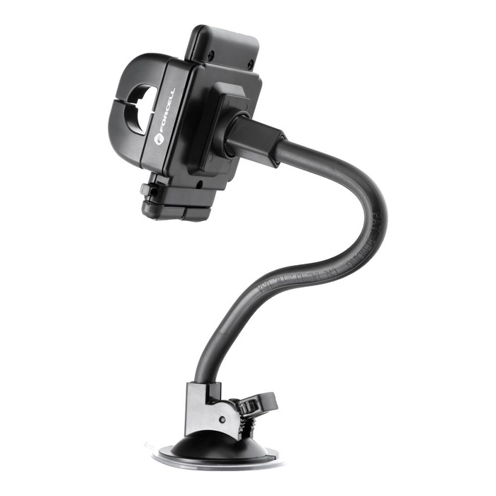 Uchwyt na telefon do samochodu uniwersalny Forcell F-Grip Regular 27 cm do szyby / deski / kratki czarny