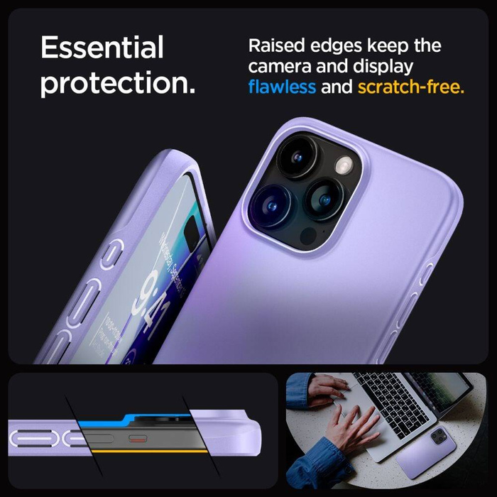 Coque Spigen Thin Fit iPhone 15 Pro Iris Purple