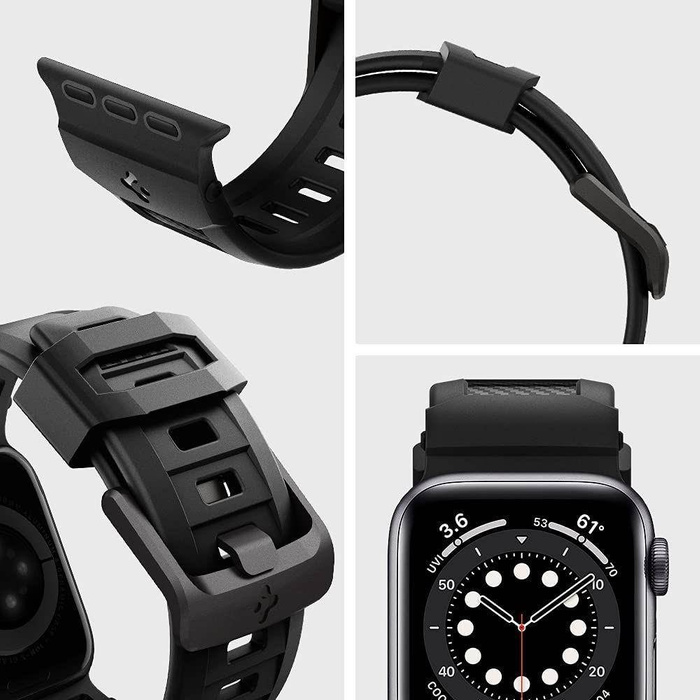 Remienok SPIGEN Apple Watch 2/3/4/5/6 / SE (42 / 44MM) odolný remienok, MATTE čierny
