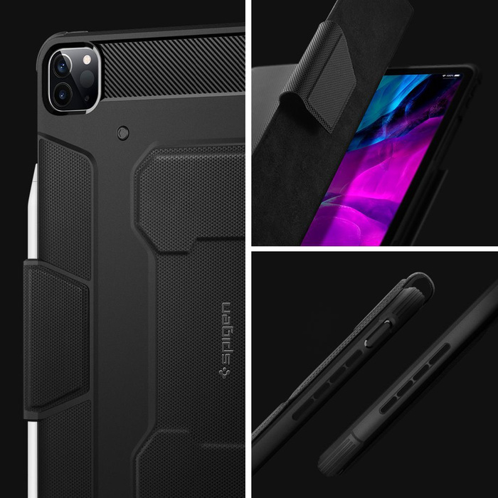 Telefontok SPIGEN Ipad Pro 11 2018 / 2020 Rugged Armor "Pro" fekete tok