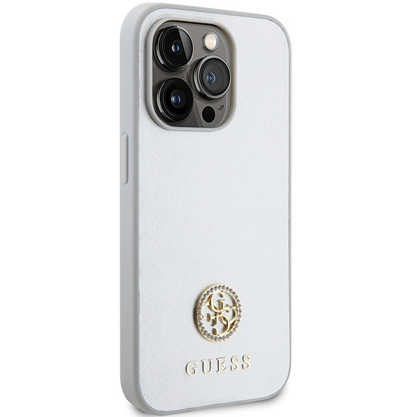 Guess GUHCP15XPS4DGPS iPhone 15 Pro Max 6.7" argenté/argentécase Strass Metal Logo