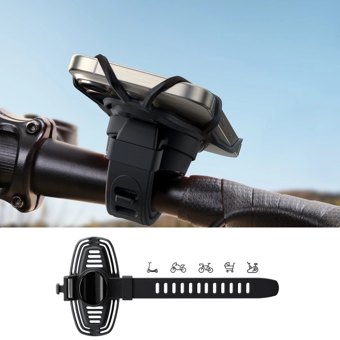 Joyroom JR-ZS382 Motorradklemme Fahrradhalter – Schwarz