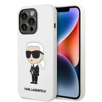 Hülle Karl Lagerfeld iPhone 14 Pro Max 6,7" hartcase weiß/weiß Silikon Ikonik