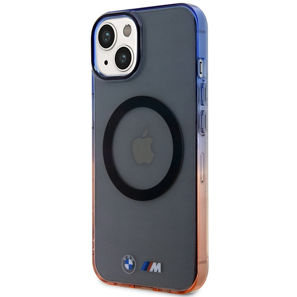 Coque BMW BMHMP14SHTGE iPhone 14 6.1" gris/gris durcase Pare-chocs dégradé MagSafe