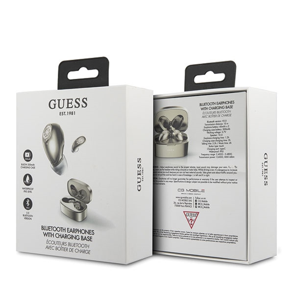GUESS Bluetooth Headphones GRP Docking Station 4G Gold GUTWSJL4GGO